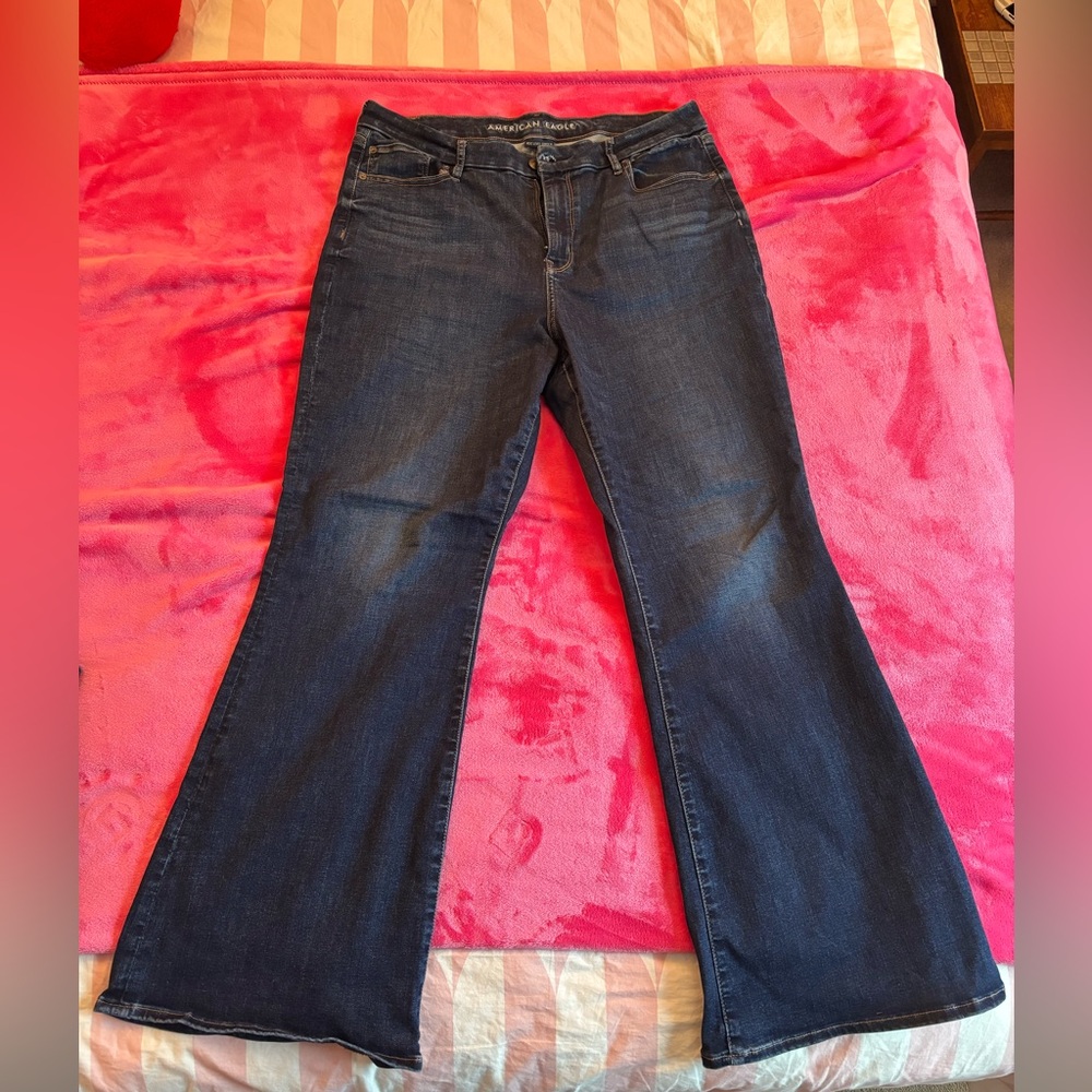 American Eagle Curvy High Rise Flare Jeans